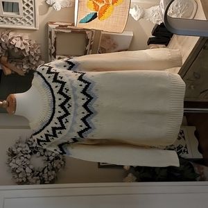 LOFT Eyelash Fair Isle Sweater, Size XL NWT